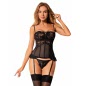 Corset Obsessive Serena Love Negru XL-2XL