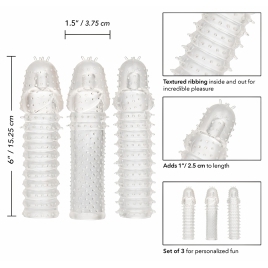 Set 3 Piese Prelungitoare Extension Transparent