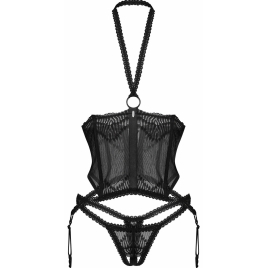 Set Obsessive Alliane Negru L-XL