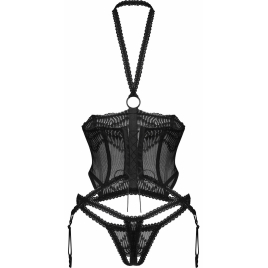 Set Obsessive Alliane Negru L-XL