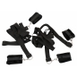 Set Cătușe Mâini Și Glezne Bed Shackles Negru
