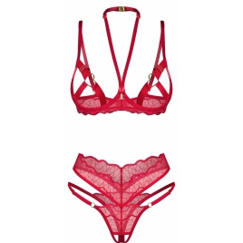 Set Obsessive Cupide Desir Roșu 2XL-3XL