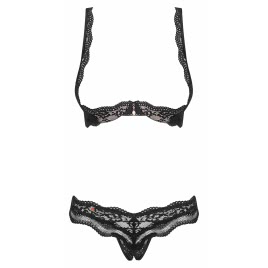 Set Decupat Obsessive Luvae Negru S-M