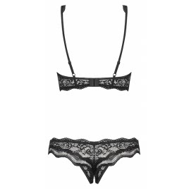 Set Decupat Obsessive Luvae Negru S-M
