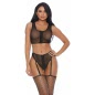 Set Forplay You Foxie Negru XL