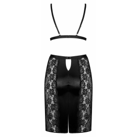 Set Fustă Și Sutien Obsessive Blanita Negru S-M
