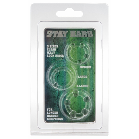 Set Inele Penis Stay Hard Transparent