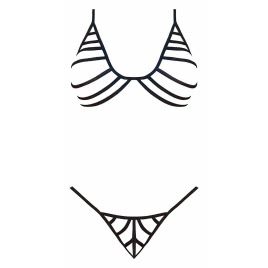 Set Magic Silk Camille Negru L-XL