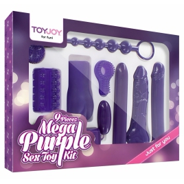 Set de Jucării Erotice Mega cu Vibrator 15,5 cm Mov