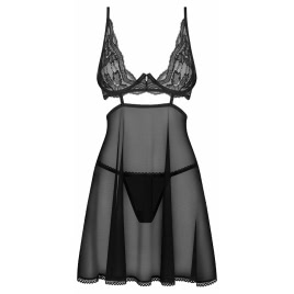 Chemise Obsessive Nutris Negru XL-2XL