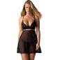 Chemise Obsessive Nutris Negru XS-S