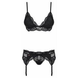 Set Obsessive 810-SEG Negru L-XL