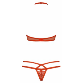 Set Obsessive 838-SET Roșu L-XL
