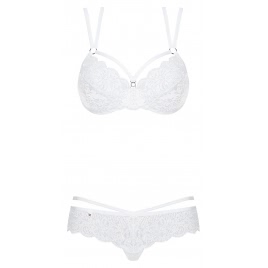 Set Obsessive 860-SET Alb L-XL