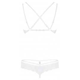 Set Obsessive 860-SET Alb L-XL