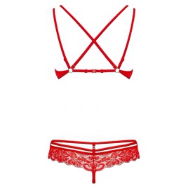 Set Obsessive 860-SET Roșu S-M