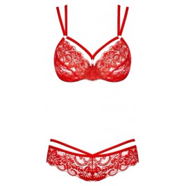 Set Obsessive 860-SET Roșu S-M