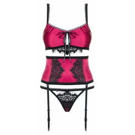 Set Obsessive 861-SEG Fuchsia S-M