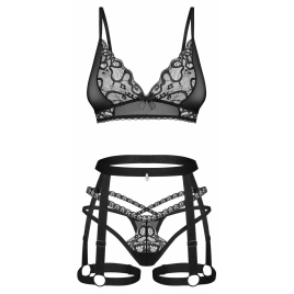 Set Obsessive Blomentis Negru M-L