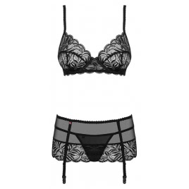 Set Obsessive Contica Negru S-M