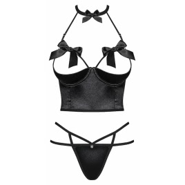 Set Obsessive Delishya Negru L-XL