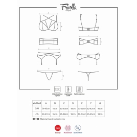 Set Obsessive Frivolla Negru S-M