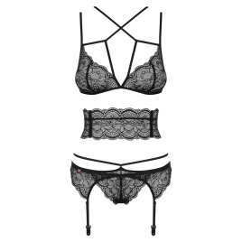Set Obsessive Frivolla Negru S-M
