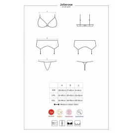 Set Obsessive Jolierose Roșu S-M