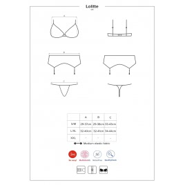 Set Obsessive Lolitte Negru S-M