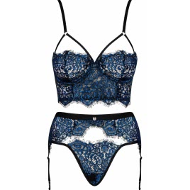 Set Obsessive Yassmyne Albastru L-XL