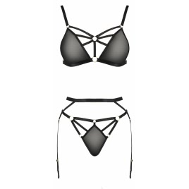 Set Passion Meggy Negru L-XL