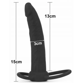 Strap-On Stimulare Anală Double Prober Negru