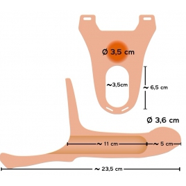 Silicone Strap-on Add 5cm Medium