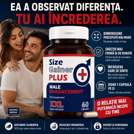 Pastile Mărire Penis Size Gainer Plus 60capsule