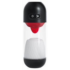 Slurpy Crushious Masturbator Automat 2 în 1 Alb