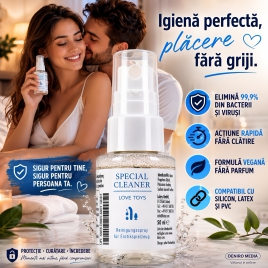 Pachet Picături Afrodisiace Spanish Fly 20ml + Special Cleaner Love Toys 50ml