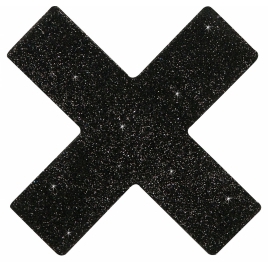 Stickere Pentru Sfârcuri Model X Negru