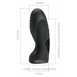 Stimulator Cu Vibrații Clitoris Pretty Love Alan Negru
