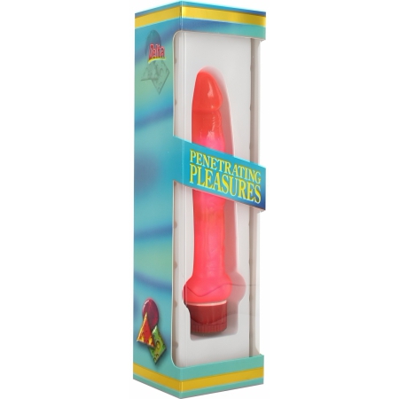 Stimulator Gelatinos Pentru Zona Posterioară 17.5 cm Roz