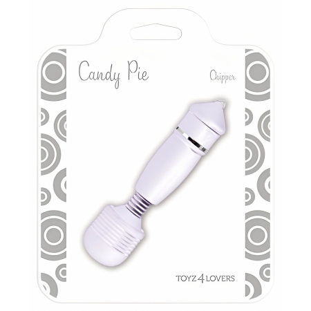 Stimulator Intim Candy Pie Chipper Alb Compact Soft Touch
