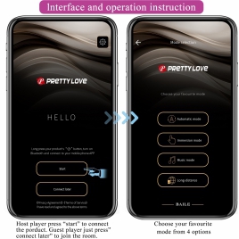 Stimulator Prostată Pretty Love Archenemy App Negru