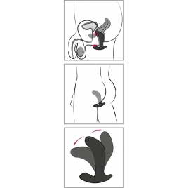 Stimulator Prostată Twisting Tom Negru