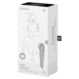 Stimulator Satisfyer Luxury High Fashion Argintiu