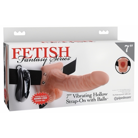 Strap-On 18.9cm Vibrating Hollow