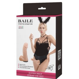 Strap On cu Testicule Ultra Cyberskin