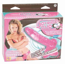 Strap-on Dublu Pentru Femei Joyride Roz