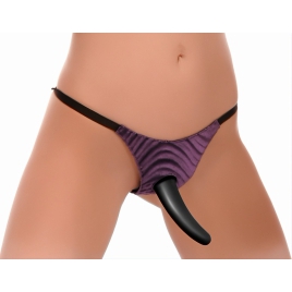 Strap-on Jelly Negru 13 Cm