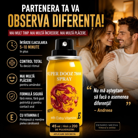 Super Dooz 780000 Dragon Spray întârzie Ejacularea 45 ml