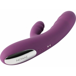 Svakom Avery Lilac — Rabbit 5x Împingere, Reîncărcabil Mov