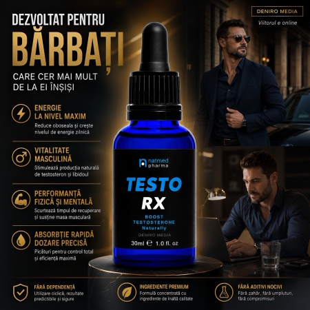 Testorx Powerful Booster Hormon Masculin 30ml
